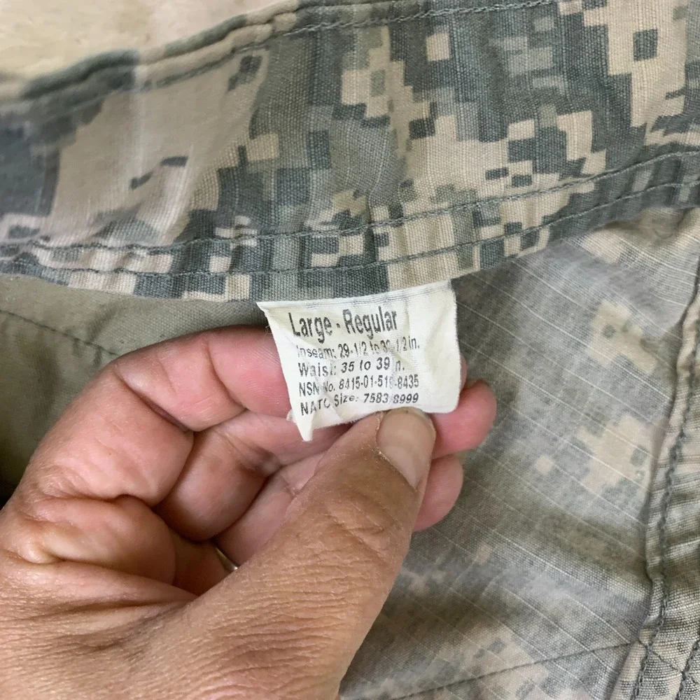 US‎ Army ACU Digital Camo Combat Pants Military Ripstop Cargo Trousers Tacti